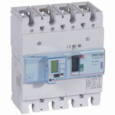 Wyłącznik DPX3 250 El 4P 100A 50Ka 420375 LEGRAND (420375)